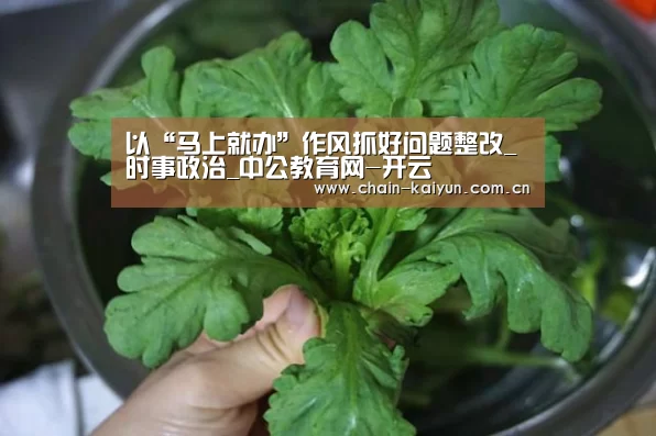 以“马上就办”作风抓好问题整改_时事政治_中公教育网-开云(图3) 开元棋牌app